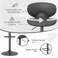 thumbnail image 6 of Fijinhom Modern Ergonomic Adjustable Bar Stools with PU Leather and Large Base Set of 2, 6 of 7