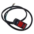 thumbnail image 1 of Colaxi Motorcycle Handlebar Push Switch 7/8" Mount Wire Length 80cm Wide Applications , A, 1 of 7