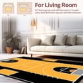 thumbnail image 2 of ODIKA 2'x3' Machine Washable Non-Slip Area Rug, Sleek Modern Sporty Design High Traffic Rug, Black, 8255, 2 of 7