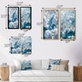 thumbnail image 4 of Designart "Majestic Aerial View Arctic Rivers and Icebergs" Glacier Framed Wall Art Set Of 2 - Country Blue Gallery Wall Frame Set For Home Decor, 4 of 6
