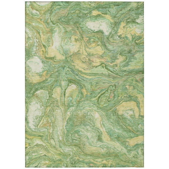 Dalyn Rugs Machine Washable Indoor/Outdoor Chantille ACN2017 Green 2'6" x 3'10" Rug