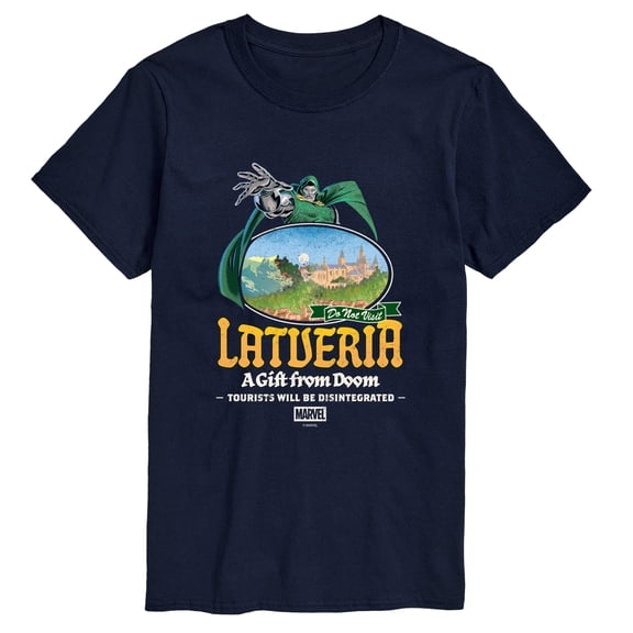 Fantastic Four - Dr. Doom Latveria Destination Tee - Men's Short Sleeve Graphic T-Shirt