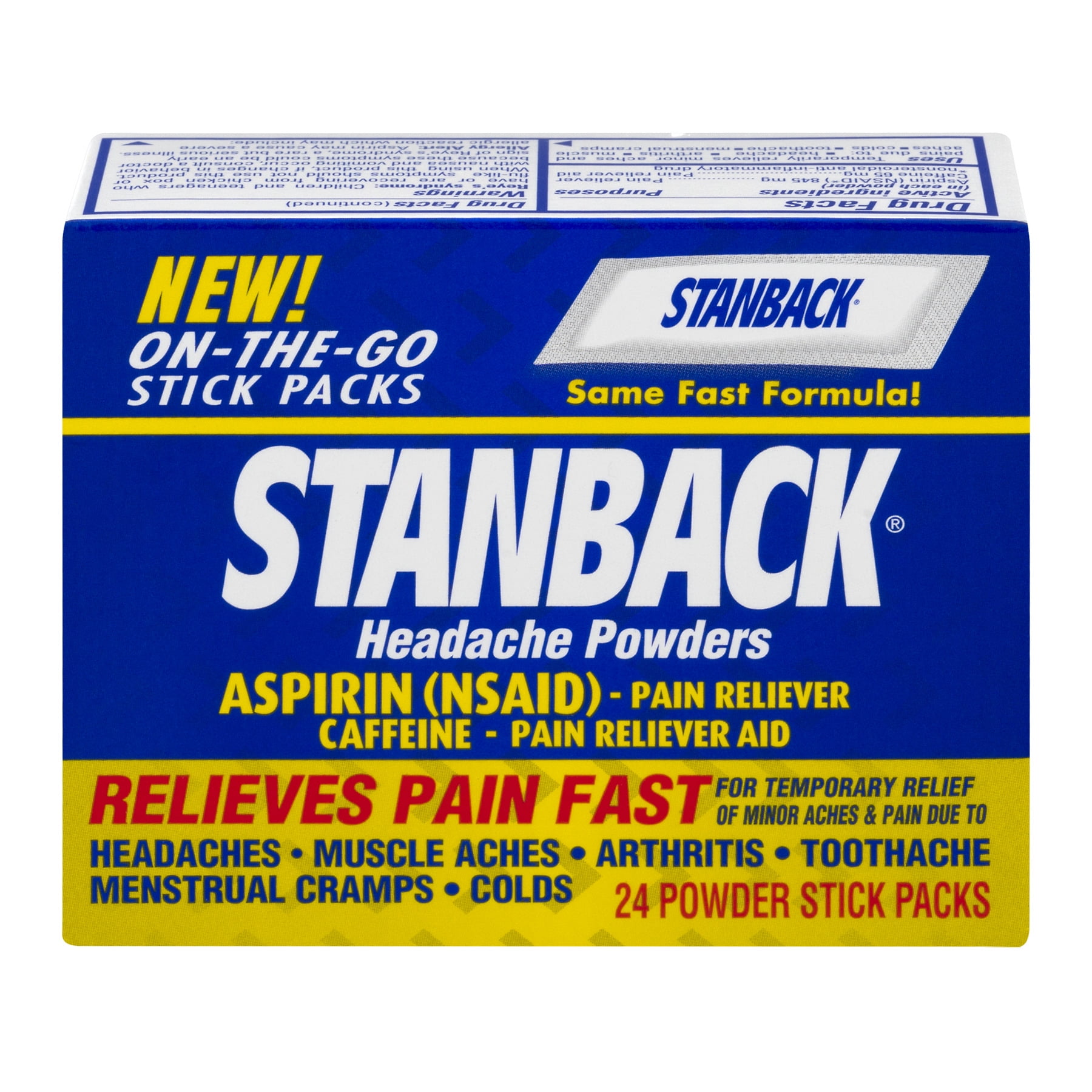 Stanback Headache Powders 24 0 Ct Walmart Com Walmart Com