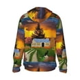 thumbnail image 3 of Gaeub Fall Village Scenery Men's and Women's UPF 50+ Long-Sleeved Sun Protection Clothing, Fishing Shirt Long Sleeve Zip - X-Large, 3 of 9