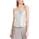 thumbnail image 1 of Camiseta sin mangas de satén Max Studio London para mujer color metálico XL, 1 of 1