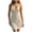 Khaki-01, variant on Lopeceal Swimsuit Cover Up For Women Sexy Deep-V 3D Crochet Floral Open Back Halter Bikini Cover Up Dress Beach Vacation