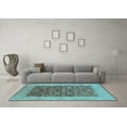 thumbnail image 3 of Ahgly Company Indoor Rectangle Oriental Light Blue Industrial Area Rugs, 8' x 12', 3 of 4