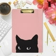 thumbnail image 4 of FMSHPON Kawaii Cat Pink Clipboard Hardboard Wood Nursing Clip Board and Pull for Standard A4 Letter 13x9 inches, 4 of 5