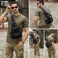 thumbnail image 7 of Borke Tactical Chest Sling Bag One Strap Crossbody Daypack Mini Shoulder Backpack for Sport Daily Use (Black), 7 of 7