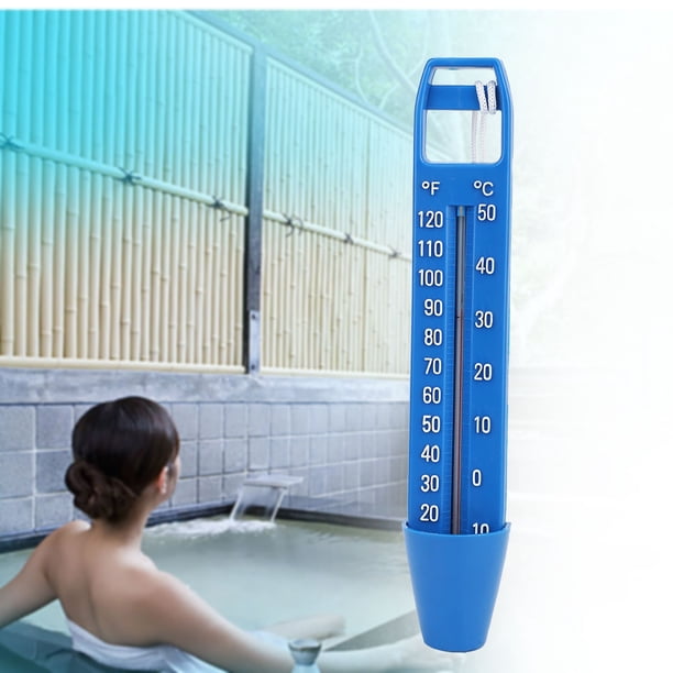 Termómetro Flotante Para Piscina, Pantalla de Temperatura Precisa, Fácil de Usar para Piscina, Spa, Azul