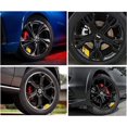 thumbnail image 2 of HSHDLDF Car Wheel Rims Decal Stripes Wheel Hub Stickers for 18"- 21" Wheels, 6Pcs, Yellow, 2 of 7