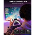 thumbnail image 5 of Wireless Gaming Controller Compatible with P4/Slim/Pro/PC, Game Controller with Dual Motor/6-Axis Gyro/Touch Pad - White, 5 of 6