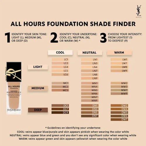 Yves Saint Laurent Ladies All Hours Foundation Luminous Matte Liquid 0.85 LC6 Makeup 3614273537599