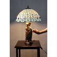 thumbnail image 2 of FixtureDisplays® Tiffany Style Peacock Desktop Lamp 16-Inch Shade15720, 2 of 4