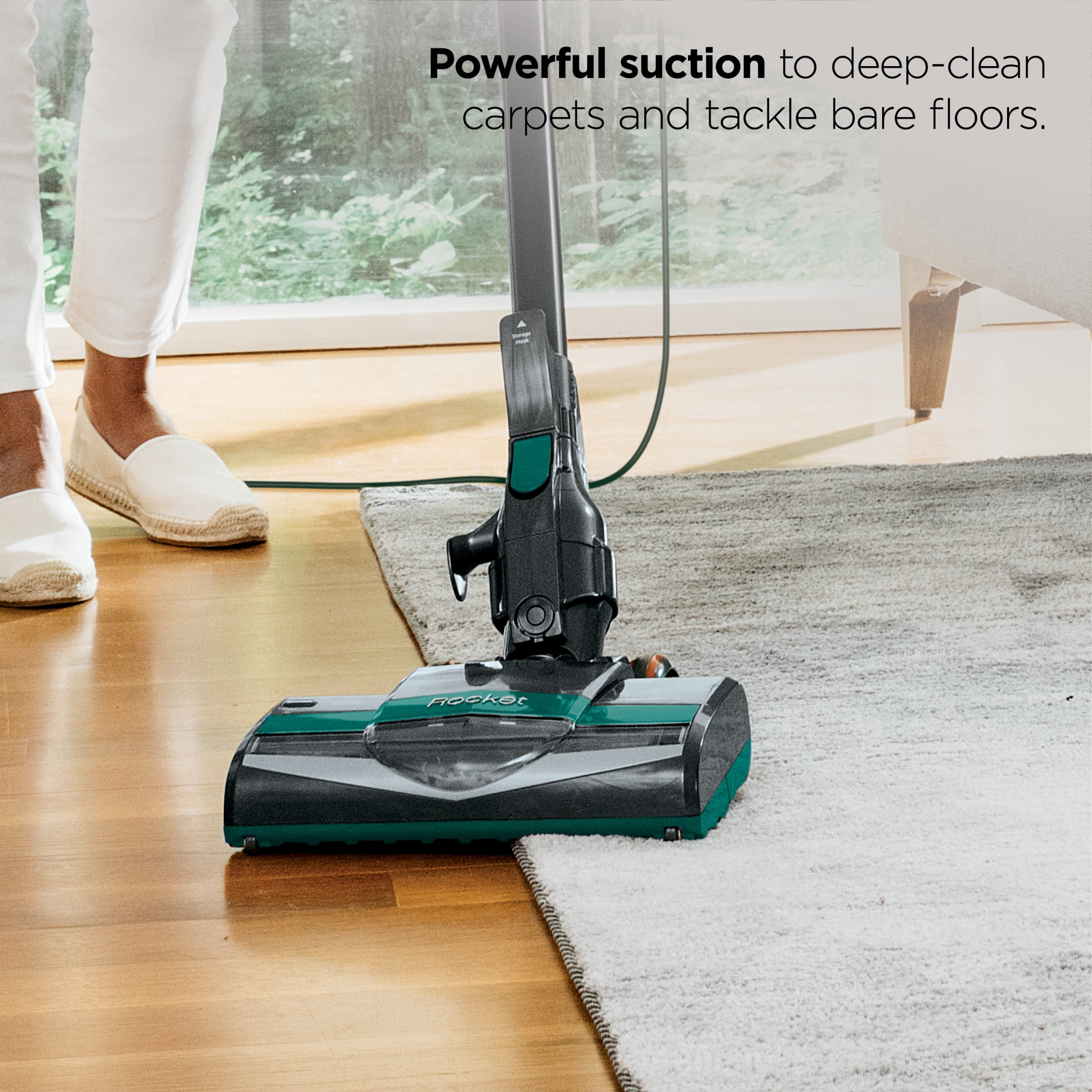 Shark® Ultra-Light Corded Stick Vacuum, Green, CS110EM, Versatile