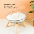 thumbnail image 4 of Clear  Cat Bed, Modern Elevated  Cat House Stable Base  For Pet Supplies, 4 of 8