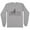 Grey, variant on Skyline Omaha Nebraska Long Sleeve Shirt Unisex Medium White