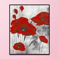 thumbnail image 3 of Cuadros Decorativos Punto de cruz completo 11CT flor roja estampado bordado DIY Kit de costura hecho a mano Tmvgtek embutido en tela, 3 of 9
