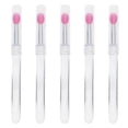 thumbnail image 5 of 5pc Ergonomic Handle Silicone Lip Brush Lip Balm Applicators Lipsticks Perfect For Daily Makeup And On Travel Touches Up, 5 of 9