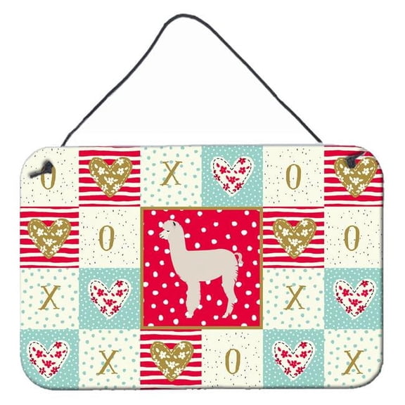 Carolines Treasures CK5346DS812 8 x 12 in. Alpaca Love Wall or Door Hanging Prints