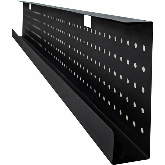 Lorell LLR60815 Metal Modesty Panel for 72 in. Tabletop, Black