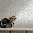 thumbnail image 4 of Tempaper Grassroots Cornflower Blue Peel and Stick Wallpaper, 20.5" x 16.5', 4 of 8