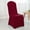 Apple Red, variant on Wedding Linens Inc. (2pcs) Premium (200 GSM) Spandex Stretch Elastic Lycra Banquet Chair Covers - Red