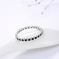 thumbnail image 6 of Eternity Wedding Band Ring for Women Cz Sterling Silver Ginger Lyne Collection, 6 of 10