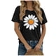 thumbnail image 1 of Camiseta de Manga Corta de Verano para Mujeres con Estampado Casual de Moda con Cuello Redondo, 1 of 5