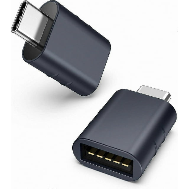 USB C to USB 3.0 Adapter - 2 Pack, Type C Male to USB Female Connector