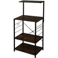 thumbnail image 3 of Wooden Kitchen Shelf, Baker's Rack 4 Tier Shelves, Vintage Color, 3 of 7