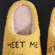 thumbnail image 2 of WDOplteas Pantuflas invierno Meet Me At Midnight para mujeres y hombres (amarillo 42-43 talla 41-42 pies), 2 of 6