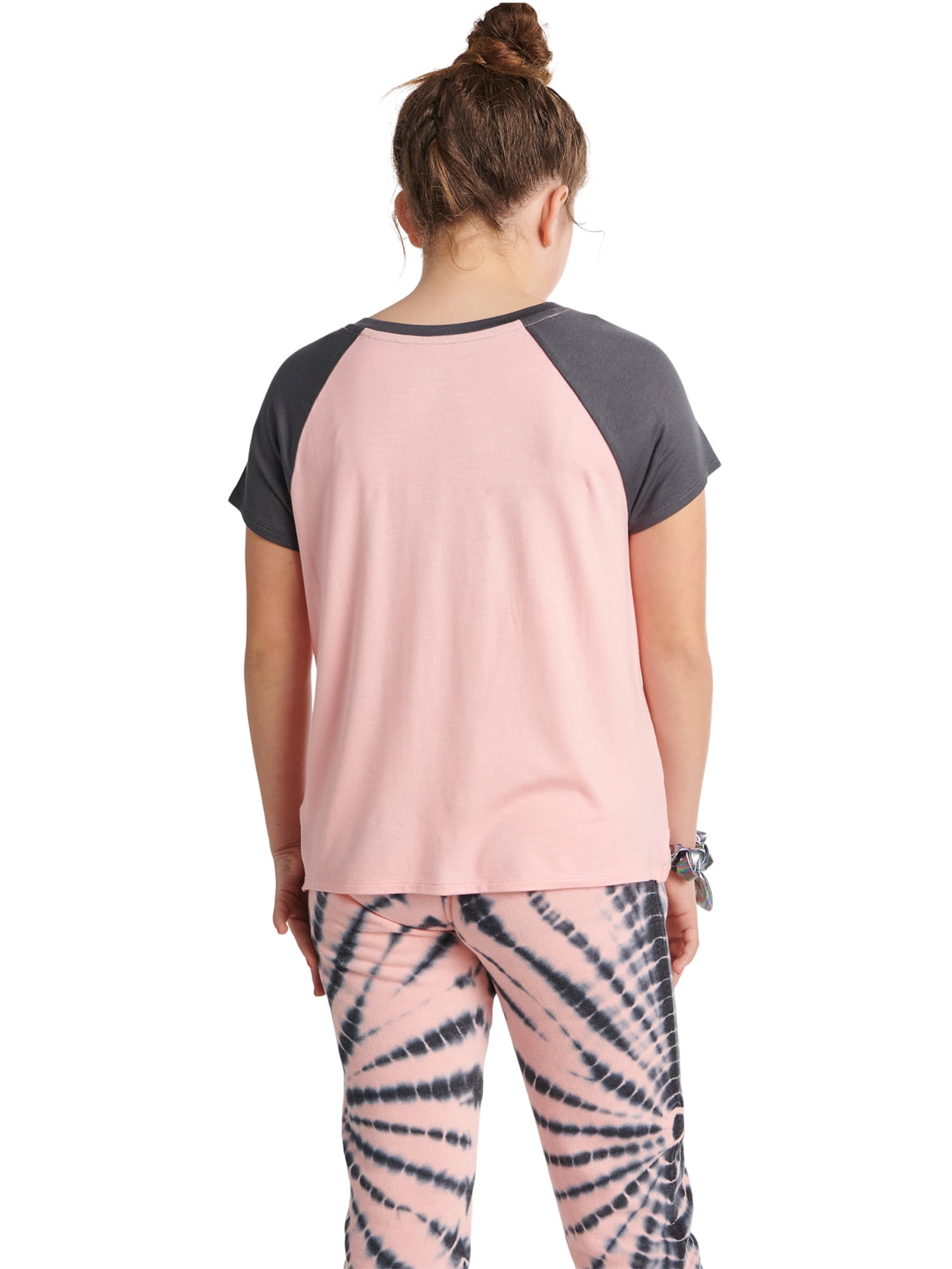 Justice Girls Twist Front Graphic T-Shirt - Sizes XS-XXL - Walmart.com