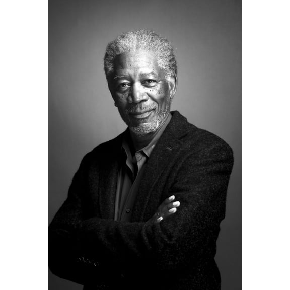 Morgan Freeman Poster Metal Print 12in x 16in Print on Metal 12x16 Square Adults AB Posters