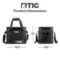 thumbnail image 5 of RTIC 30 Can Ultra-Tough Soft Cooler, 20 Qt, Leakproof, Waterproof Zipper,  Black, Soft Pack Cooler, 5 of 8