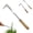 #A, variant on L-Shaped Stainless Steel Crevice Weeder, Ergonomic Beech Handle, For Garden Patio Paving Moss