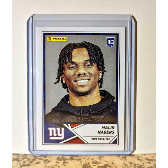 Malik Nabers 2024 Panini NFL #75 Rookie Sticker Card New York Giants