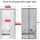 thumbnail image 3 of White Mosquito net magnetic for door patio door 210x110 one size, 3 of 5
