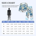 thumbnail image 4 of Sikiie World Travel Mens Pajama Set, Soft Warm Long Sleeve Sleepwear, Cozy Button-Down Pjs for Men-Small, 4 of 7