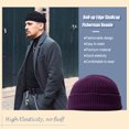 thumbnail image 4 of Sonducket Gorro de invierno Gorro de cabeza corta Gorros Hombres Mujeres Sombreros Patinaje Viajar Sombreros Violeta Sonducket AP010504-05B, 4 of 6
