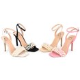 thumbnail image 6 of Journee Collection Womens Romey Buckle High Stiletto Open Toe Pumps, 6 of 6