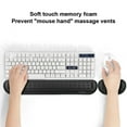 thumbnail image 3 of 1 Jeu de Mousse à Mémoire de Forme Souris & Clavier Repose-Poignet Coussin de Soutien Ensemble pour Ordinateur, Ordinateur Portable, Travail de Bureau, Jeu PC - Conception de Trous de Massage - Soulagement de la Douleur au Poignet Facile à Taper, 3 of 9
