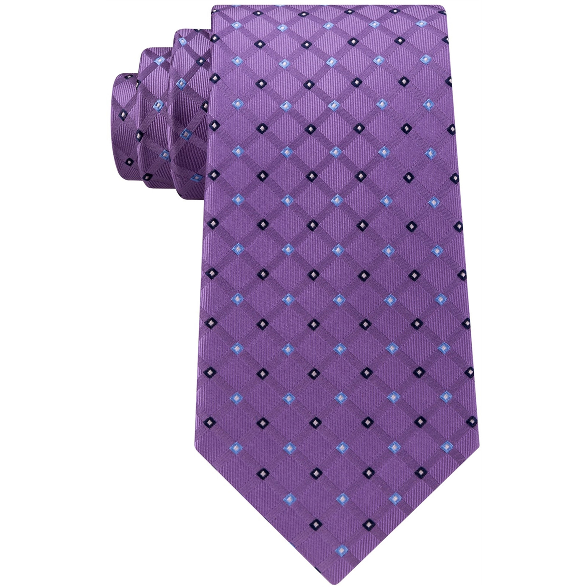 Club Room - Corbata para hombre con rejilla de seda, color morado ...