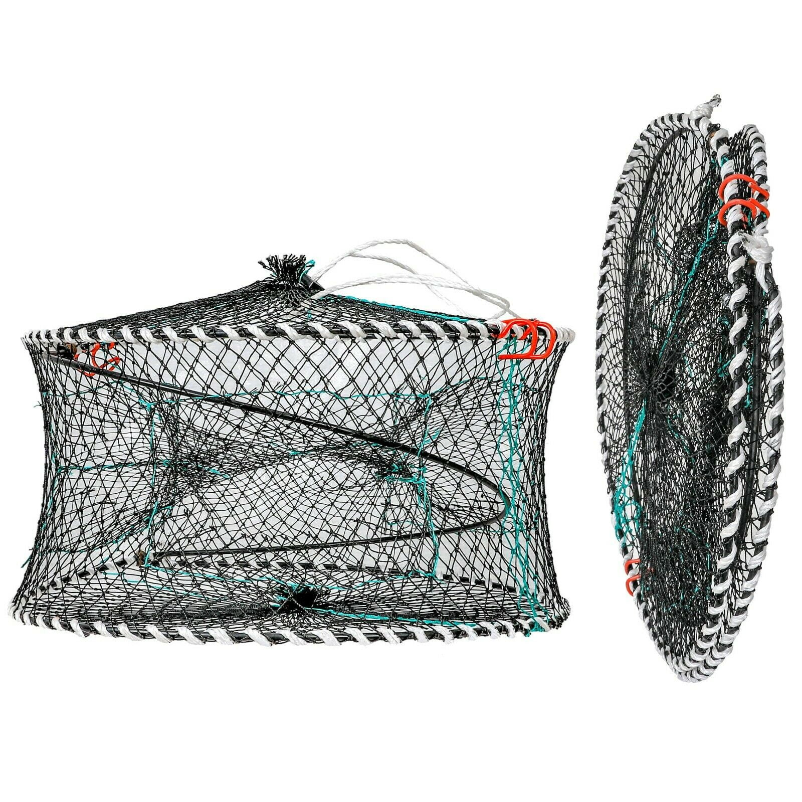 SPRING PARK Foldable Fishing Net, Portable Crawfish Traps Folding Fish