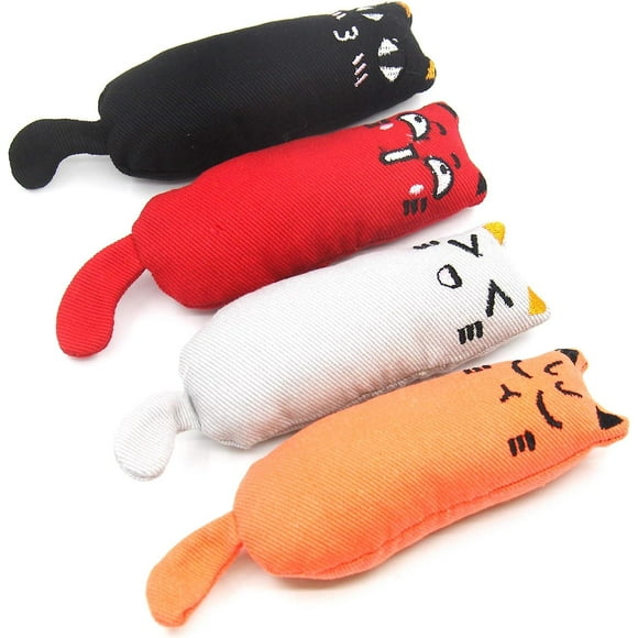 4 Pieces Catnip Toy Cat Shape Toy Catnip Catnip Suitable for Indoor Cat Toys