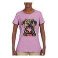 thumbnail image 3 of My Favorite Breed is The One In Need | Colorful Labrador Dog | Dean Russo Art Animal Lover Womens T-Shirt, Light Pink, XL, 3 of 5