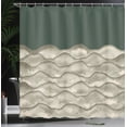 thumbnail image 3 of Ambesonne Ocean Shower Curtain, Tides Marine Sea Waves Print, 69"Wx75"L, Forest Green, 3 of 4