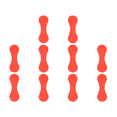 thumbnail image 5 of Clip de silicona para sombrero de golf, miniclips plegables para marcas de bolas, suministros de golf (rojo), 5 of 5