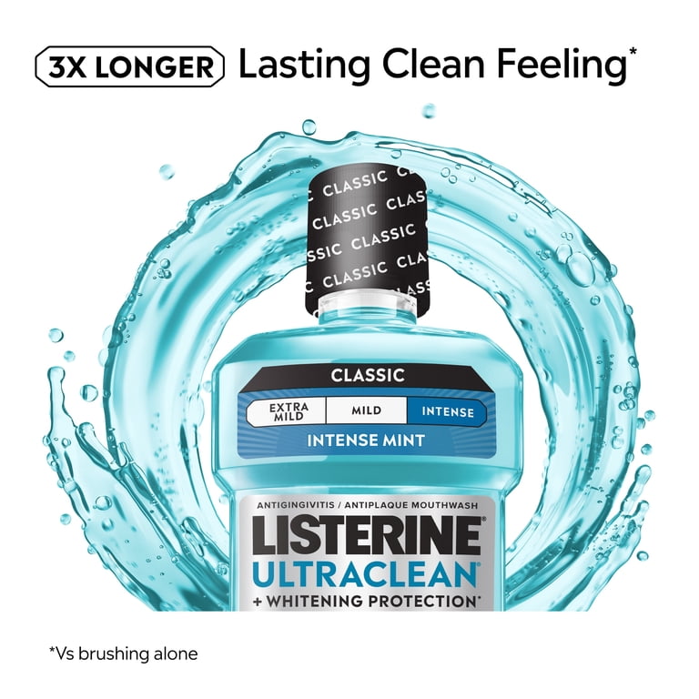 Listerine Ultraclean Intense Antiseptic Mouthwash, 2 x 1L photo 3