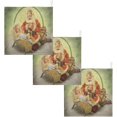 thumbnail image 7 of Dreamtimes Christmas Vintage Santa Claus Baby Muslin Washcloths Face Towel, 3 PCS Baby Burp Cloths Cotton Wipes Infant Wash Cloth for Newborn Boys Girls 12x12 inches, 7 of 7